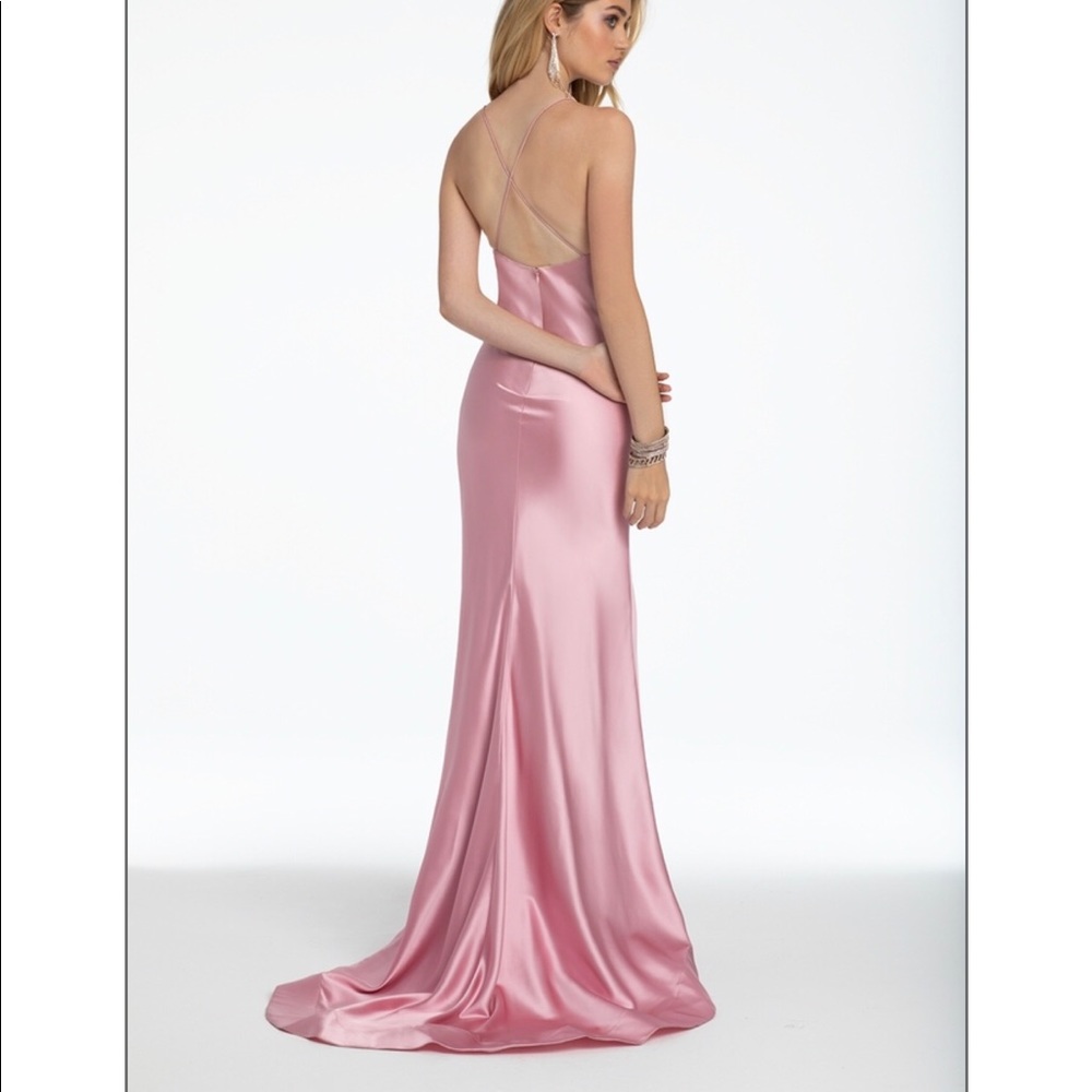 Pink silk Prom dress